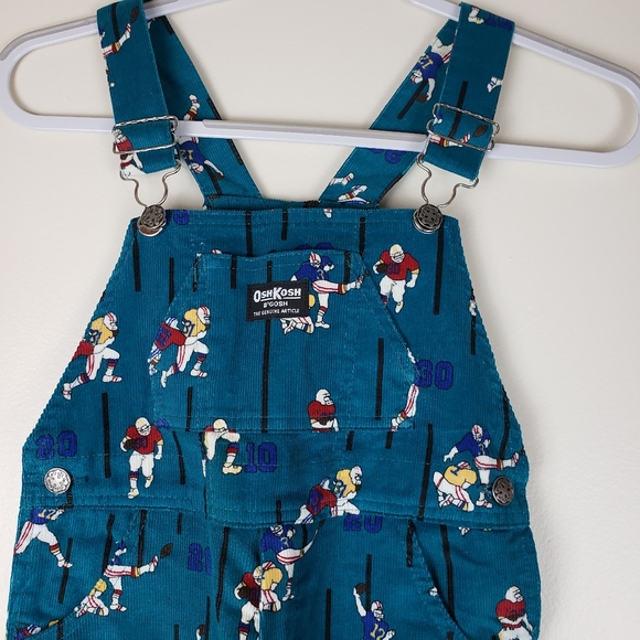 Oshkosh B'Gosh Vintage Corduroy Print Overalls, 6 - Picture 3 of 8